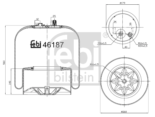 Bellow, air suspension